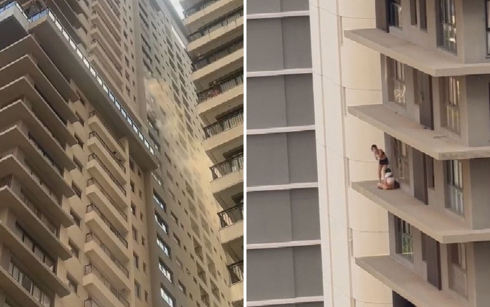 Apartamento de luxo pega fogo, moradores fogem por janela e prédio é evacuado, em Goiânia; vídeo