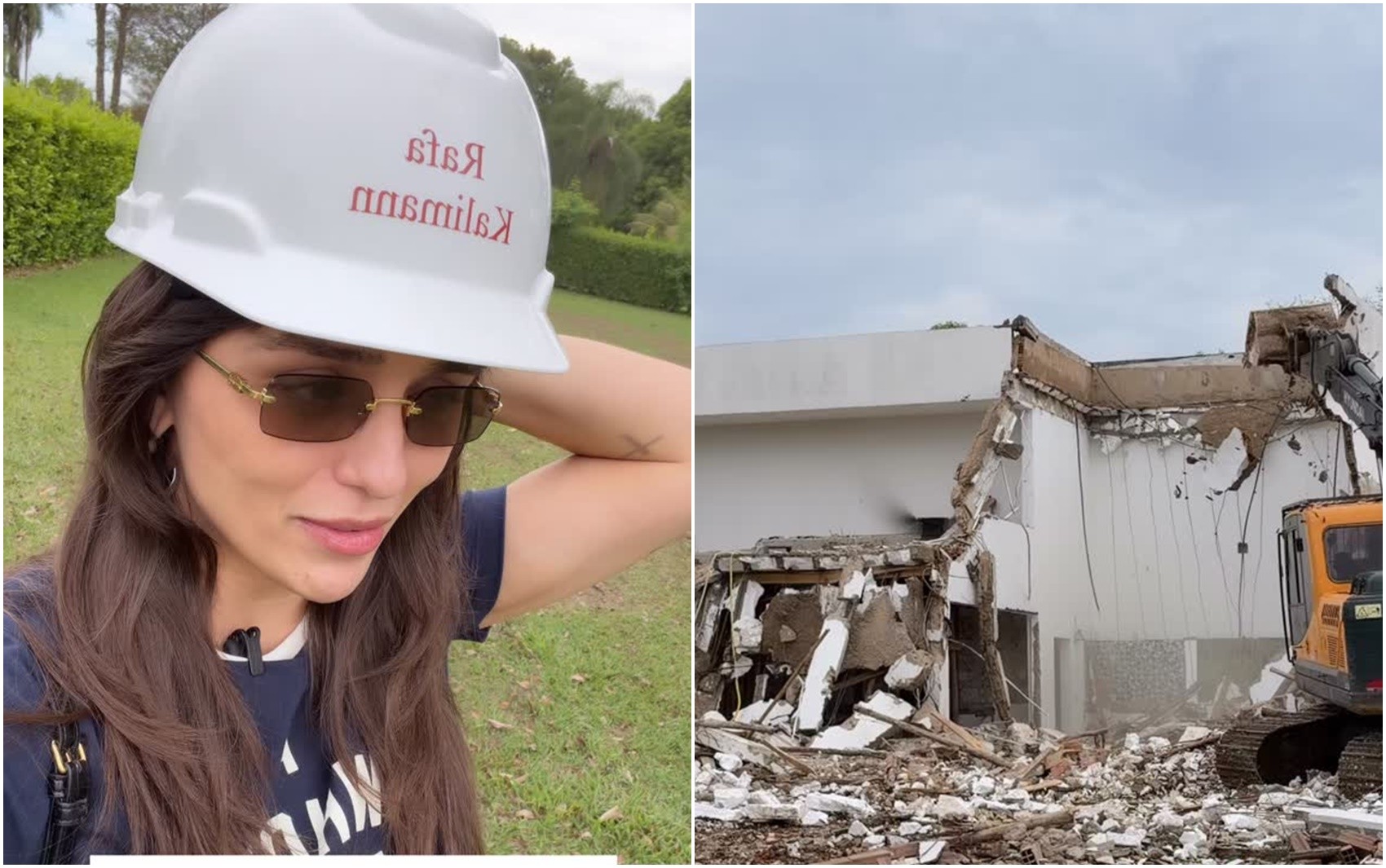 Rafa Kalimann explica demolição de casa em chácara de Goiânia: 'Questão de segurança'