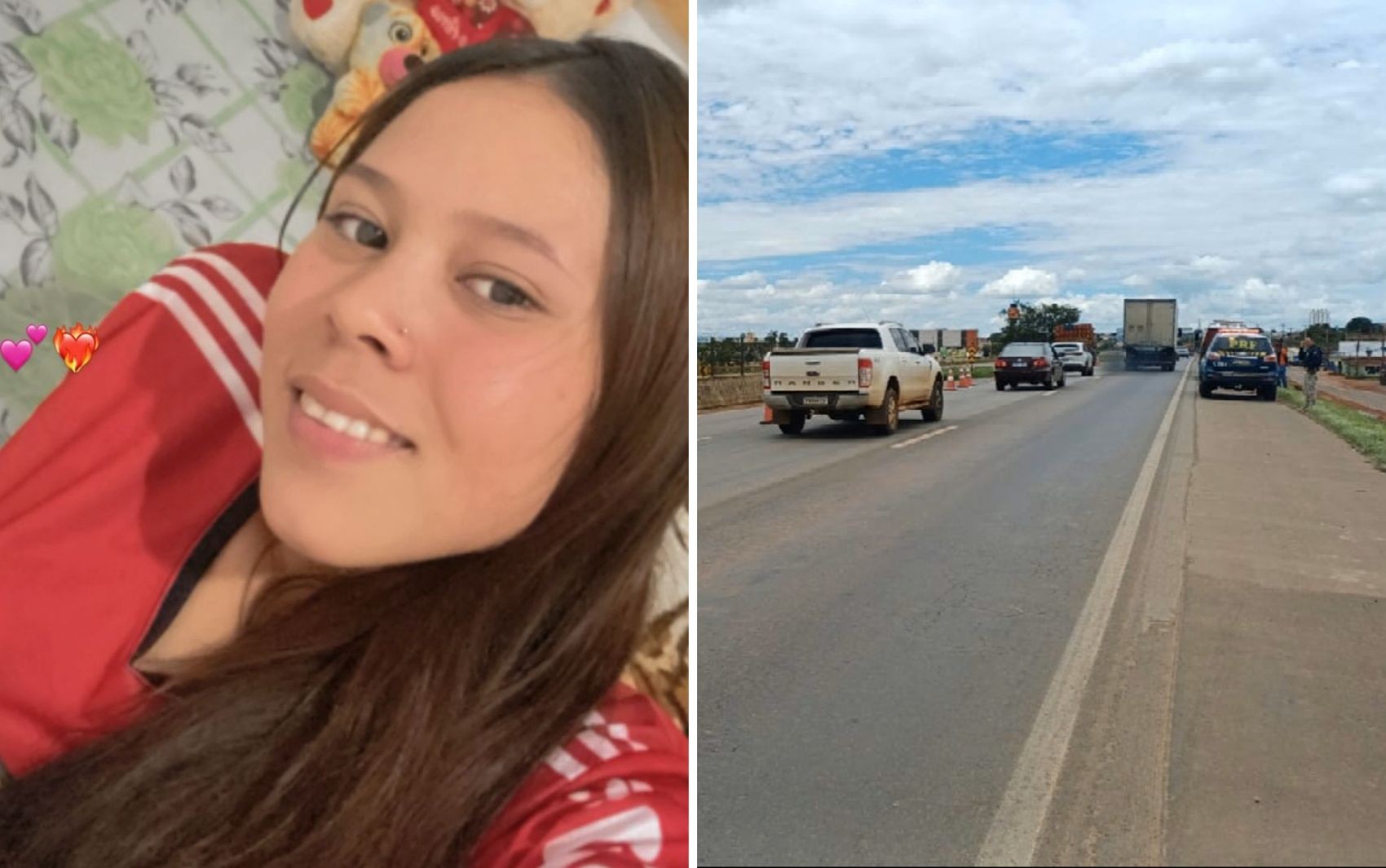 Adolescente morre em acidente na BR-060 ao voltar de viagem de Natal