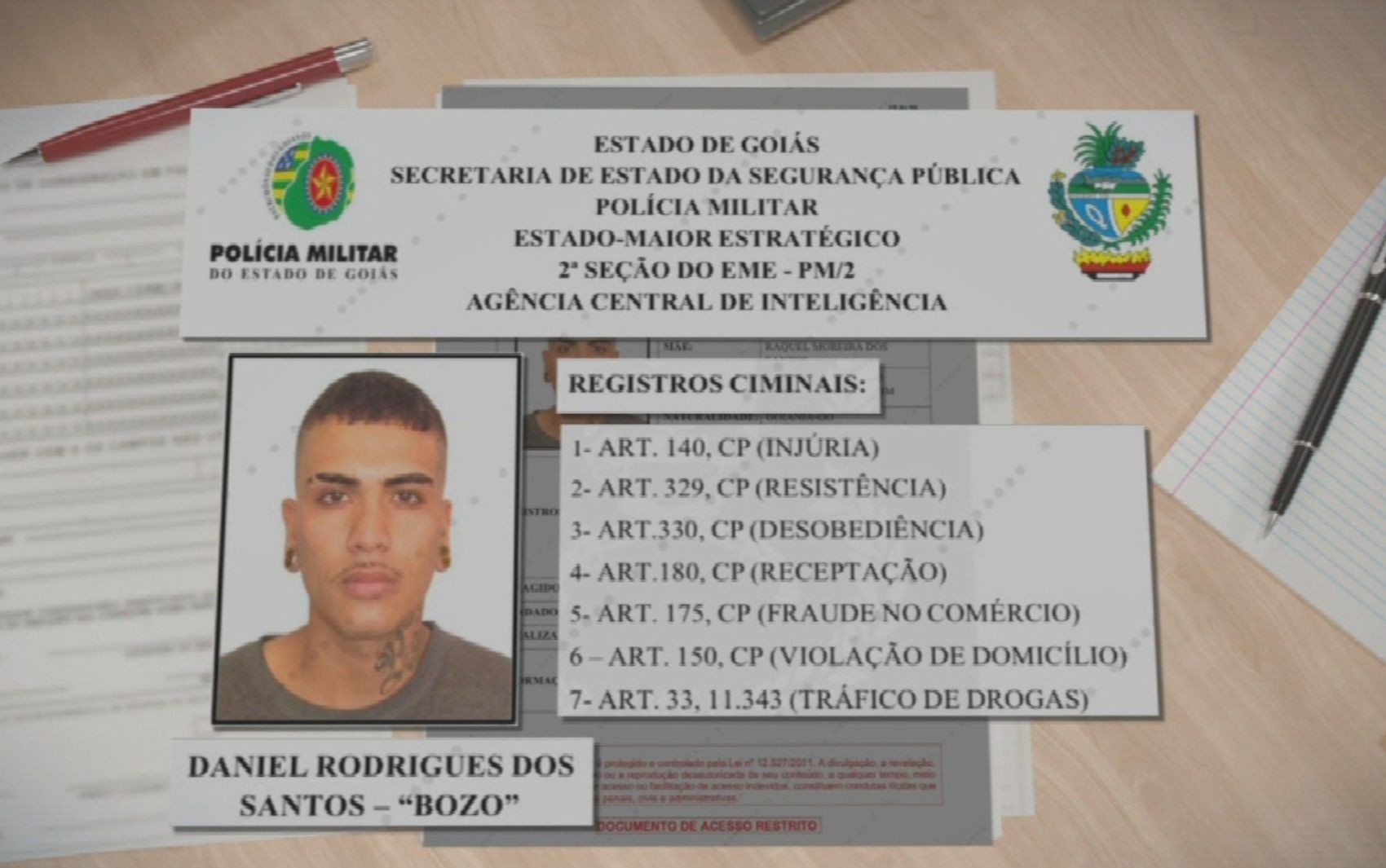 Veja quem é o traficante Bozo, suspeito de chefiar o Comando Vermelho em Aparecida de Goiânia preso na praia no RJ
