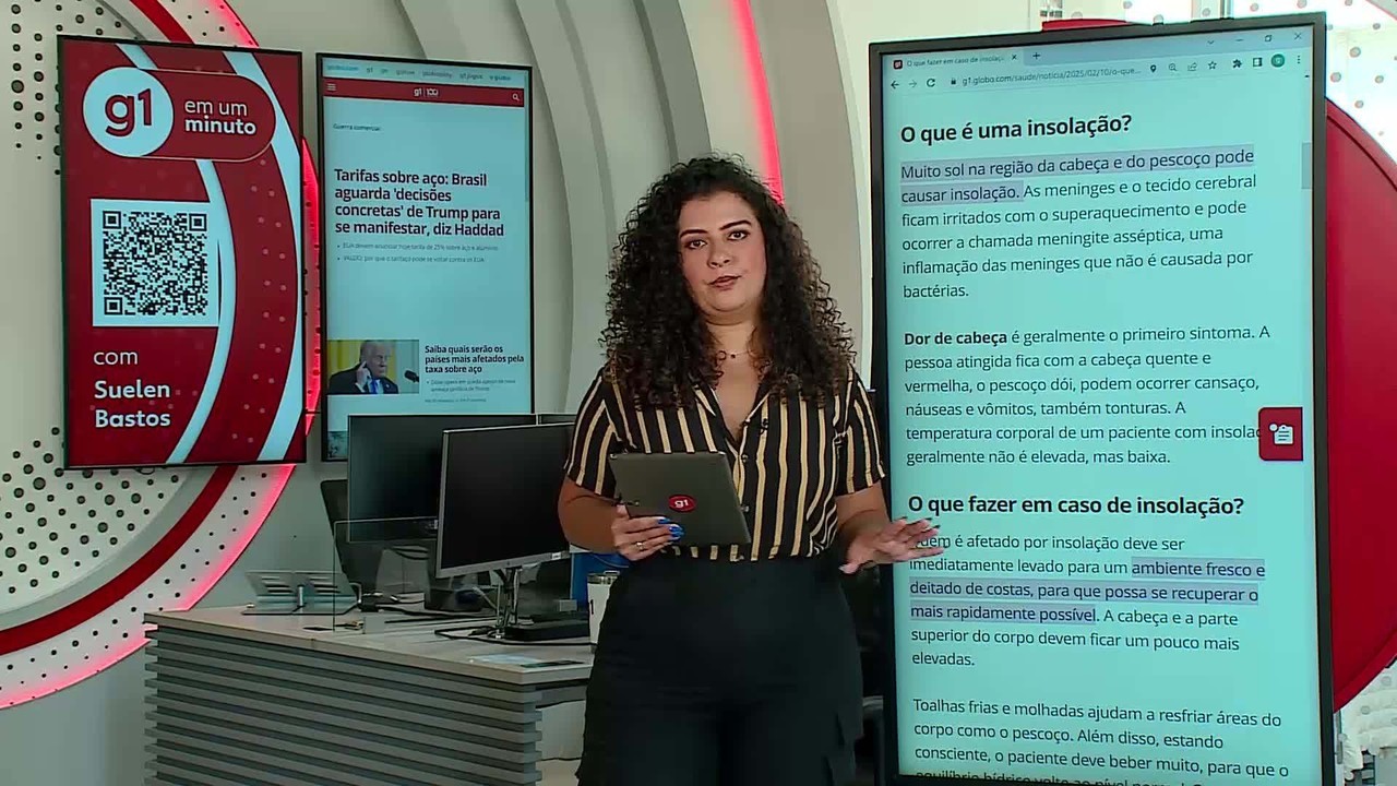 O que fazer em caso de insolação e golpe de calor