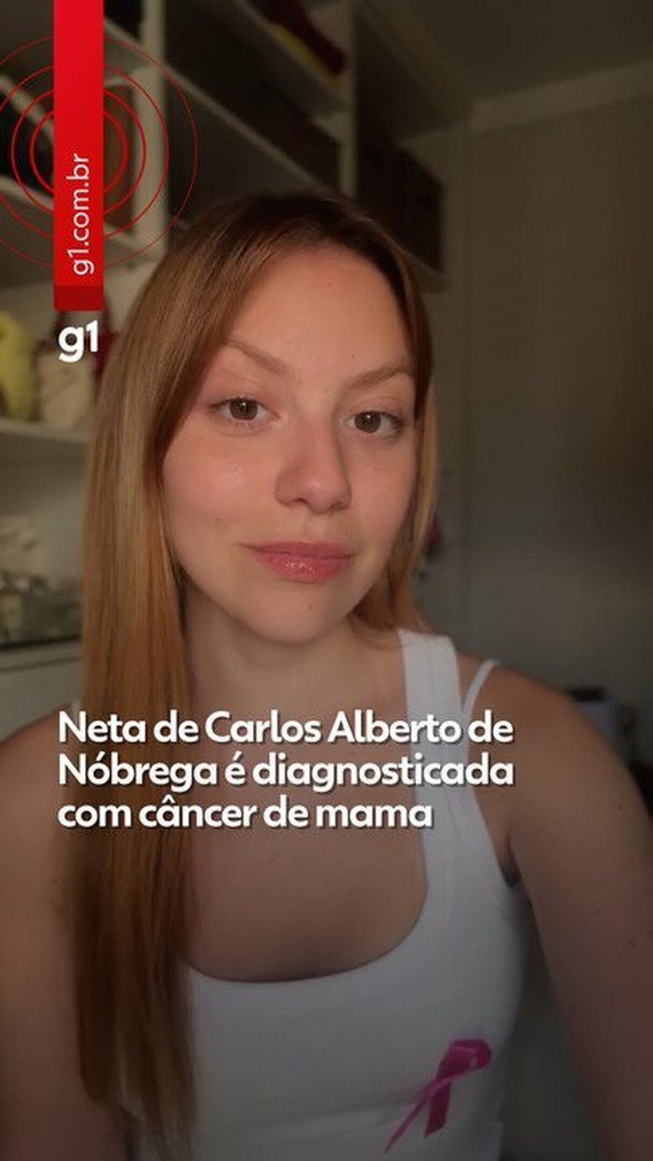 Neta de Carlos Alberto de Nóbrega é diagnosticada com câncer de mama aos 24 anos; entenda