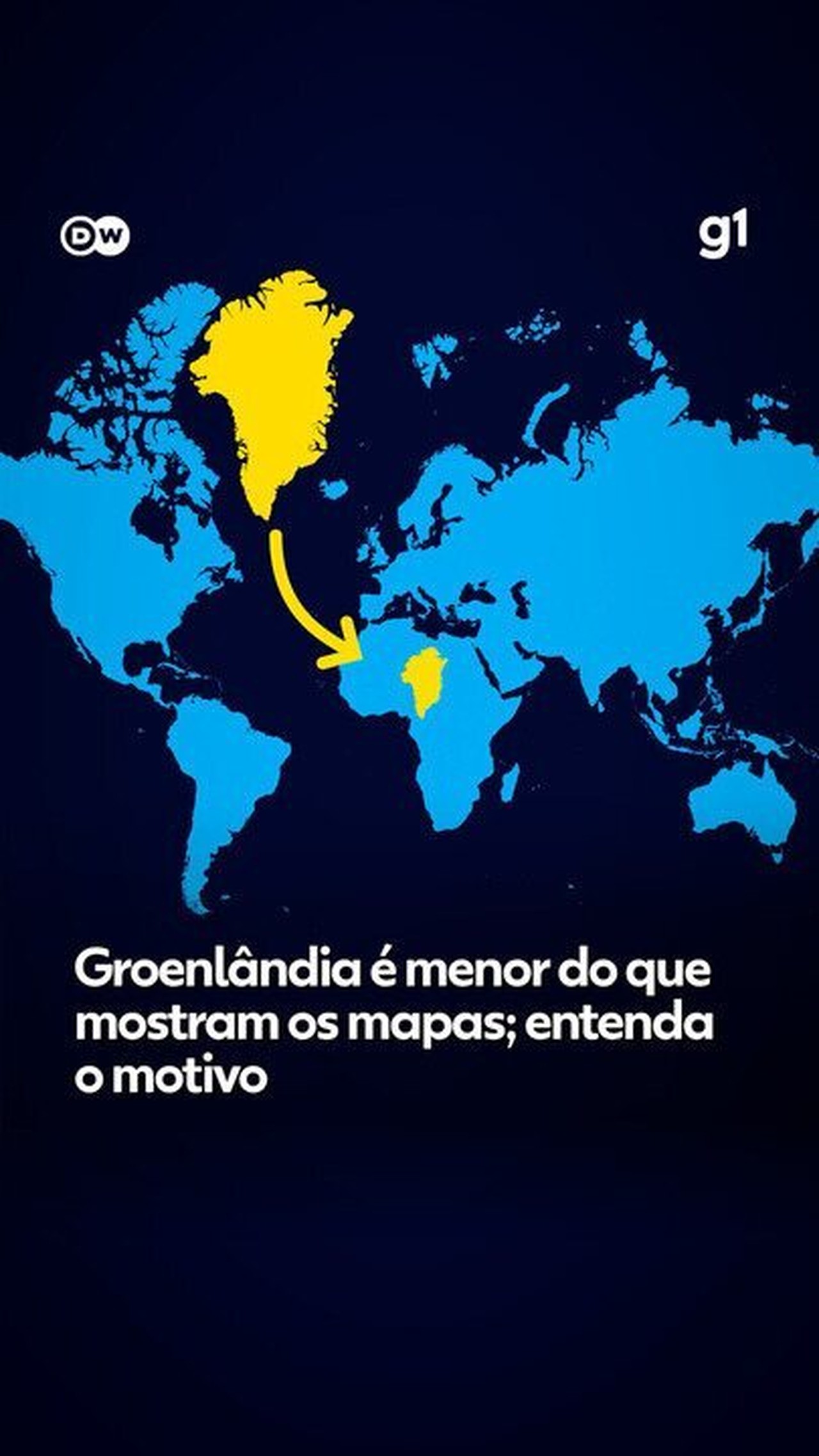 Groenlândia é menor do que mostram os mapas