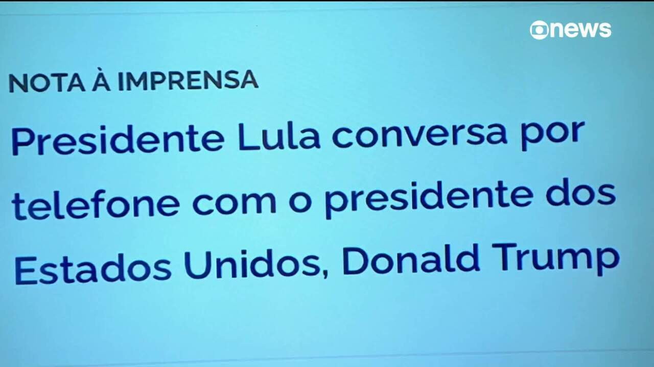 Lula conversa com Trump por telefone sobre situação na Venezuela e combina visita a Washington