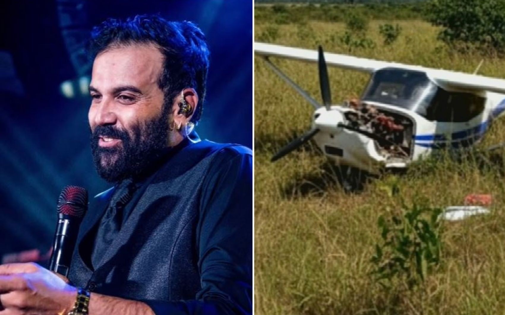 Avião de cantor sertanejo que fez pouso de emergência pegou fogo assim que ele se afastou: ‘Fogo logo subiu’