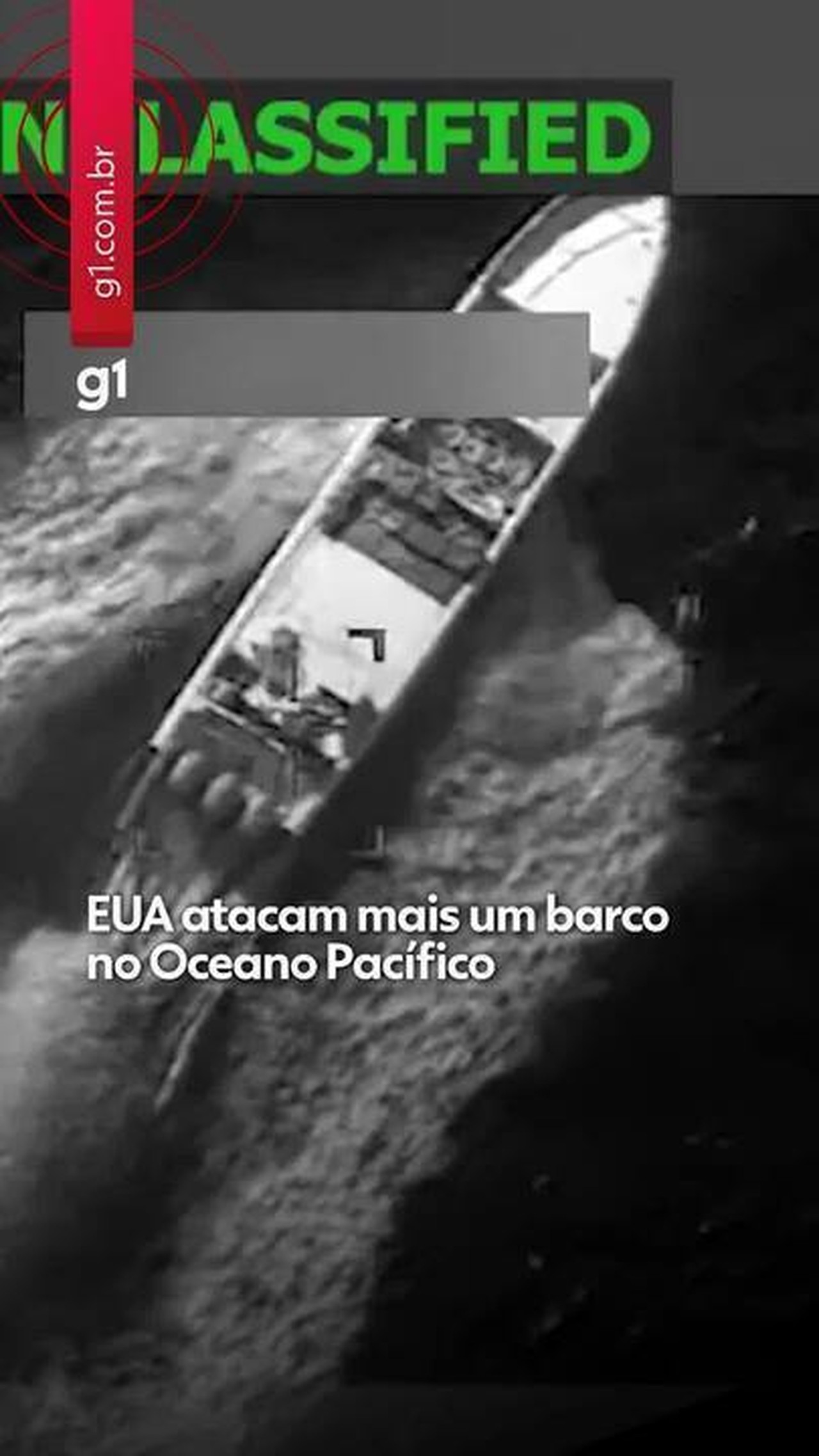 VÍDEO: EUA fazem novo ataque a embarcação no Pacífico, e duas pessoas morrem