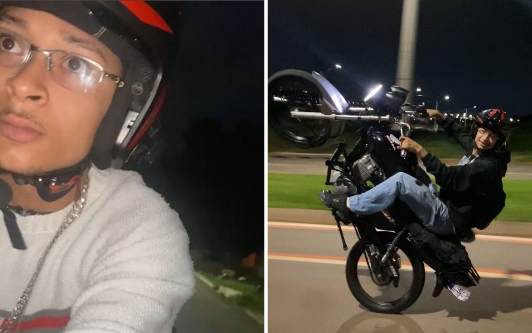 Motociclista filma fuga de abordagem da PM e debocha de policiais: 'Tenta na próxima'