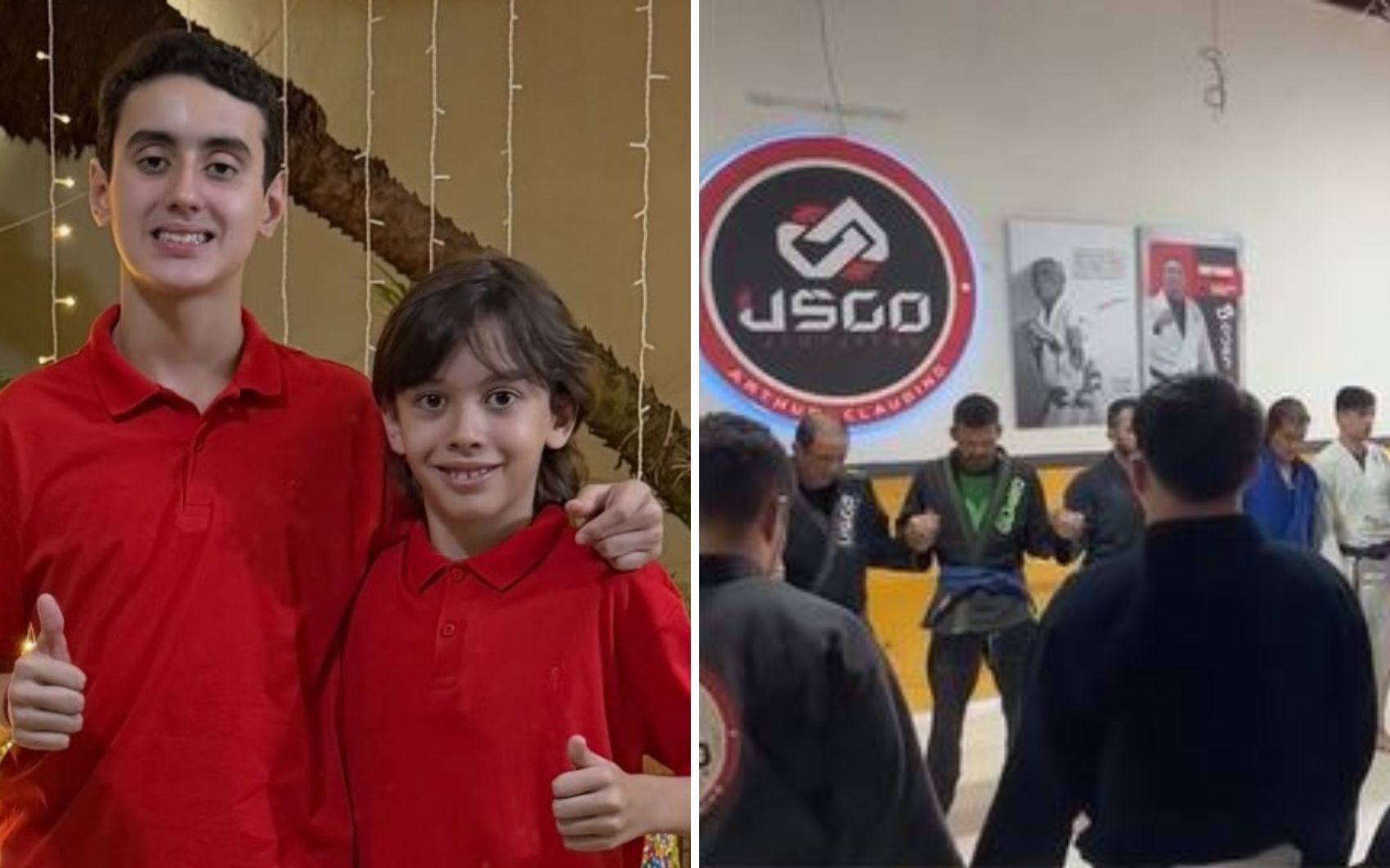 Netos de prefeito mortos pelo pai são homenageados em aula de jiu-jitsu; vídeo