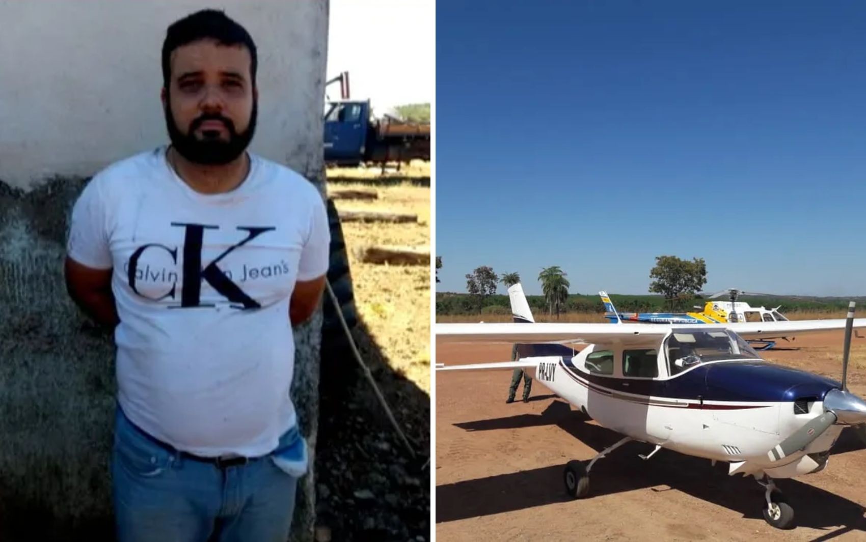 Piloto de avião condenado a quase 10 anos por tráfico internacional atuava como motorista de app em Goiânia, diz PM