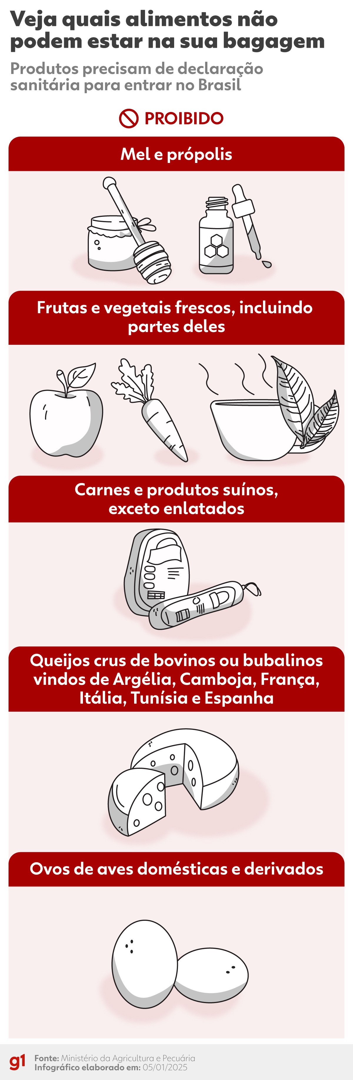 Vai trazer comida do exterior? Veja quando e como pedir autorização