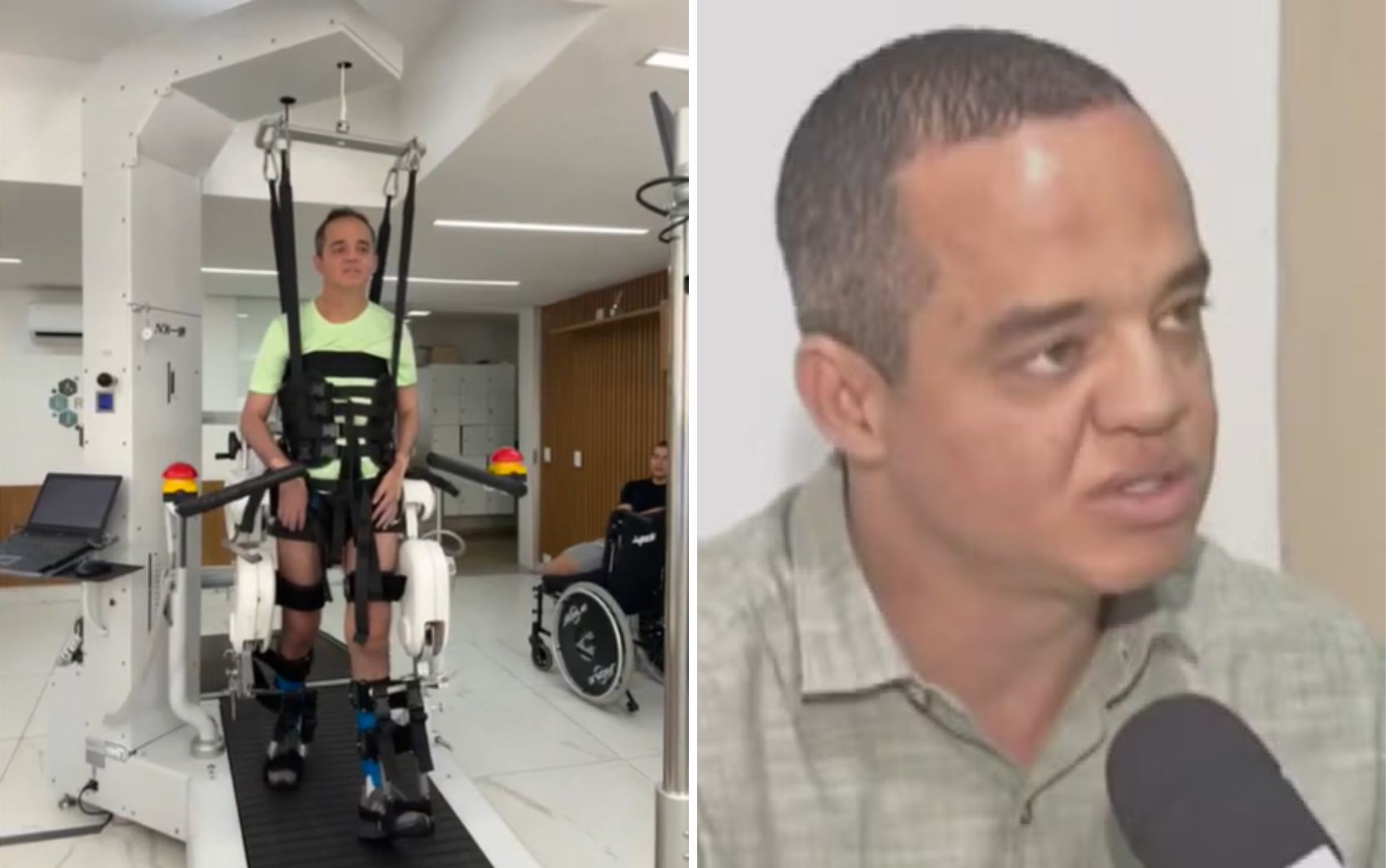 Delegado que sobreviveu a acidente com viatura recebe dose de polilaminina para tentar voltar a andar