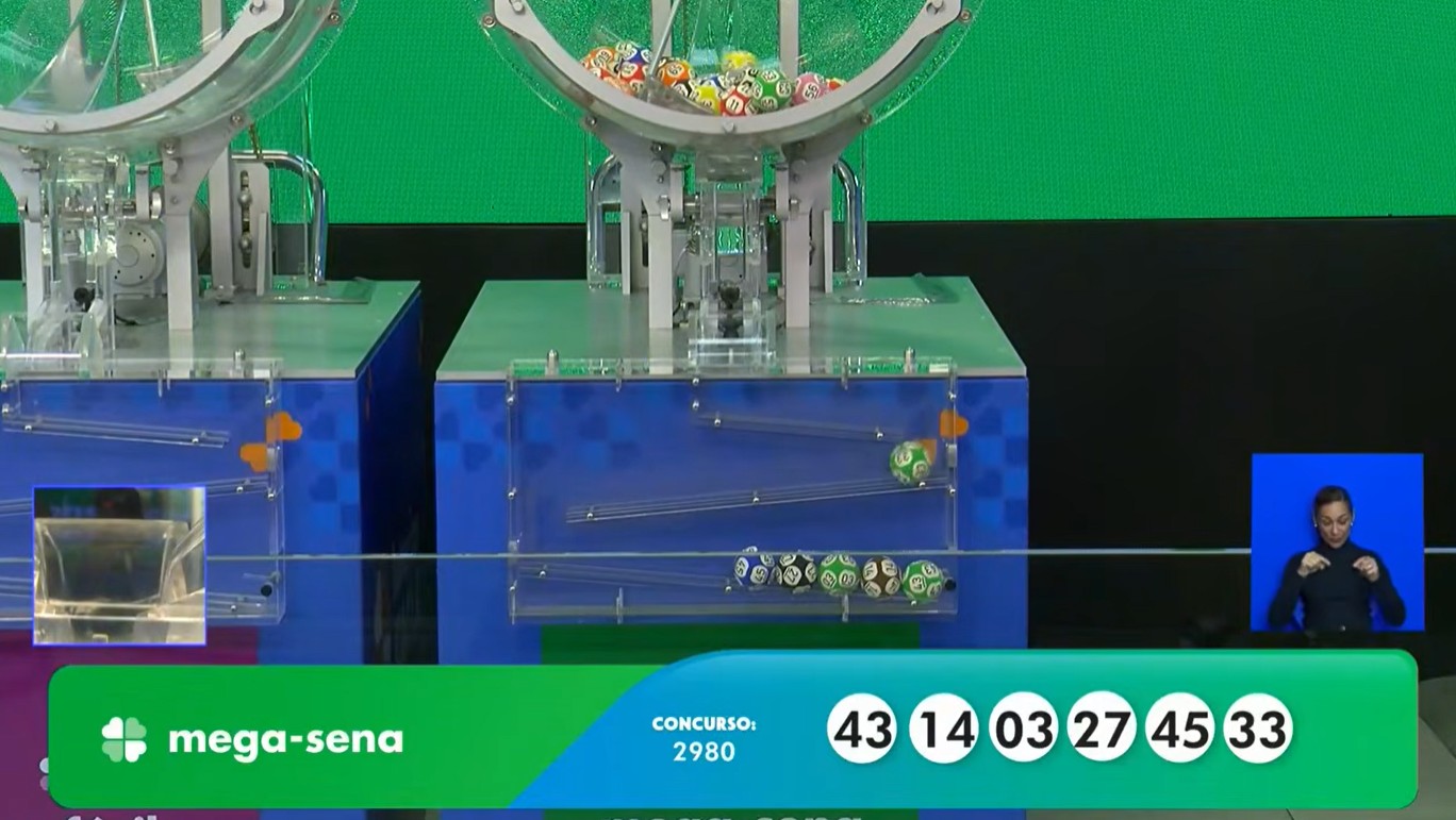 Mega-Sena, concurso 2.980: prêmio acumula e vai a R$ 50 milhões