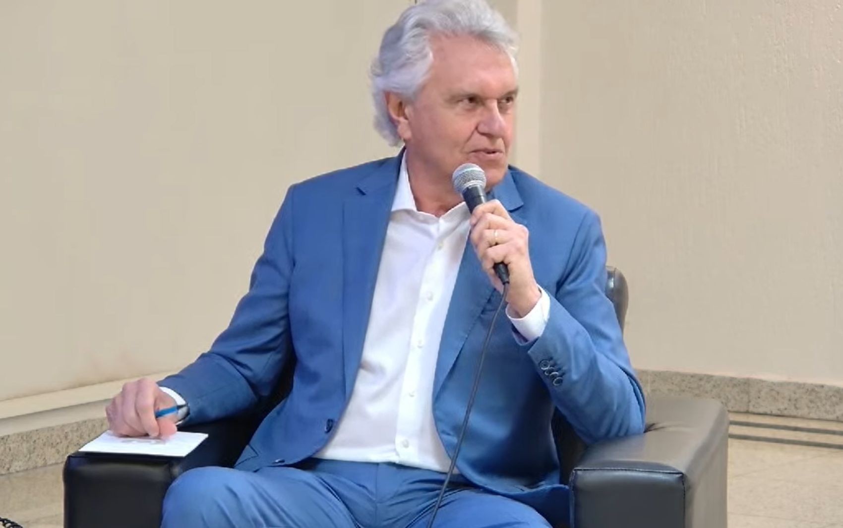 Governador Ronaldo Caiado mantém pré-candidatura à Presidência após Eduardo Leite anunciar que também disputa cargo, diz assessoria