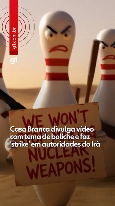 Casa Branca divulga vídeo com tema de boliche e faz 'strike' em autoridades do Irã