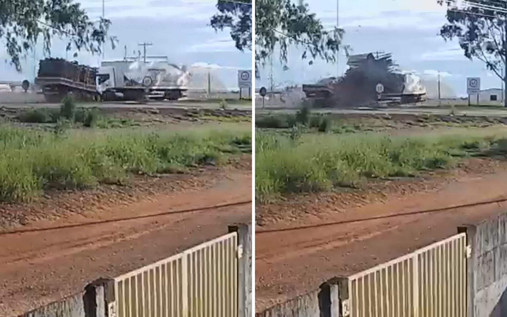Caminhoneiros morrem após baterem de frente na GO-020; vídeo