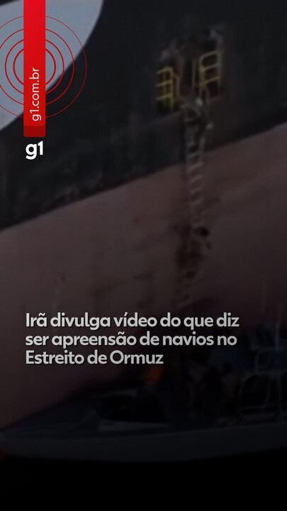 Irã divulga vídeo do que diz ser apreensão de navios comerciais no Estreito de Ormuz