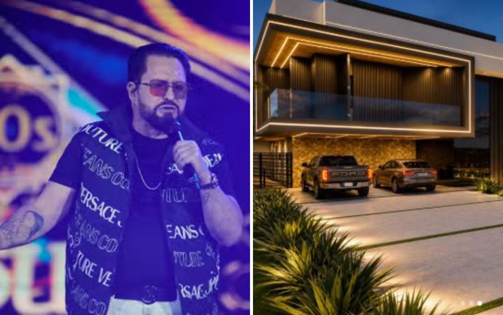 Marrone constrói mansão com estúdio de música, piscina com praia e bar para receber Leonardo, em Goiânia