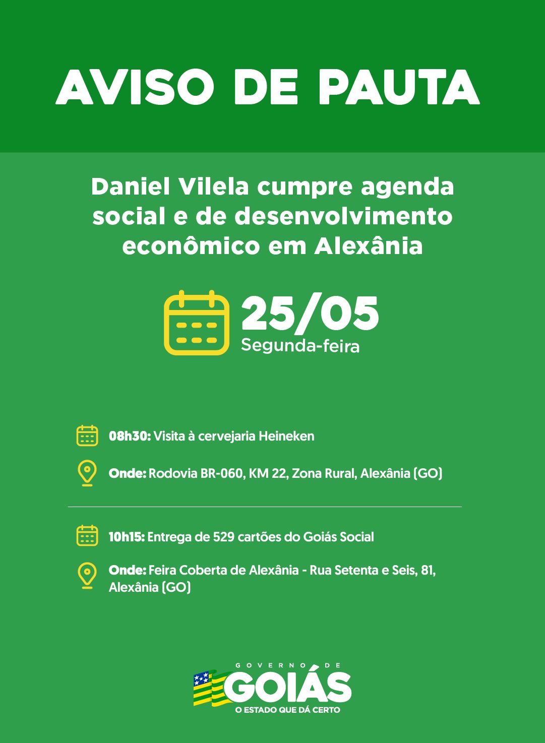 AVISO DE PAUTA
