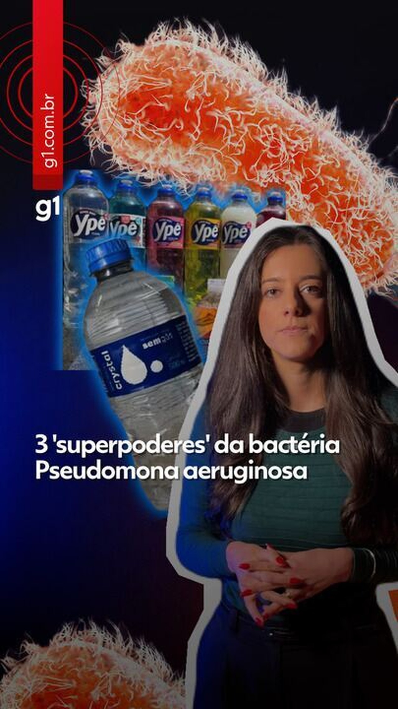 Pseudomonas aeruginosa: bactéria dos casos Ypê e Crystal sobrevive com escudo químico, fortaleza de guerra e bomba de expulsão; entenda