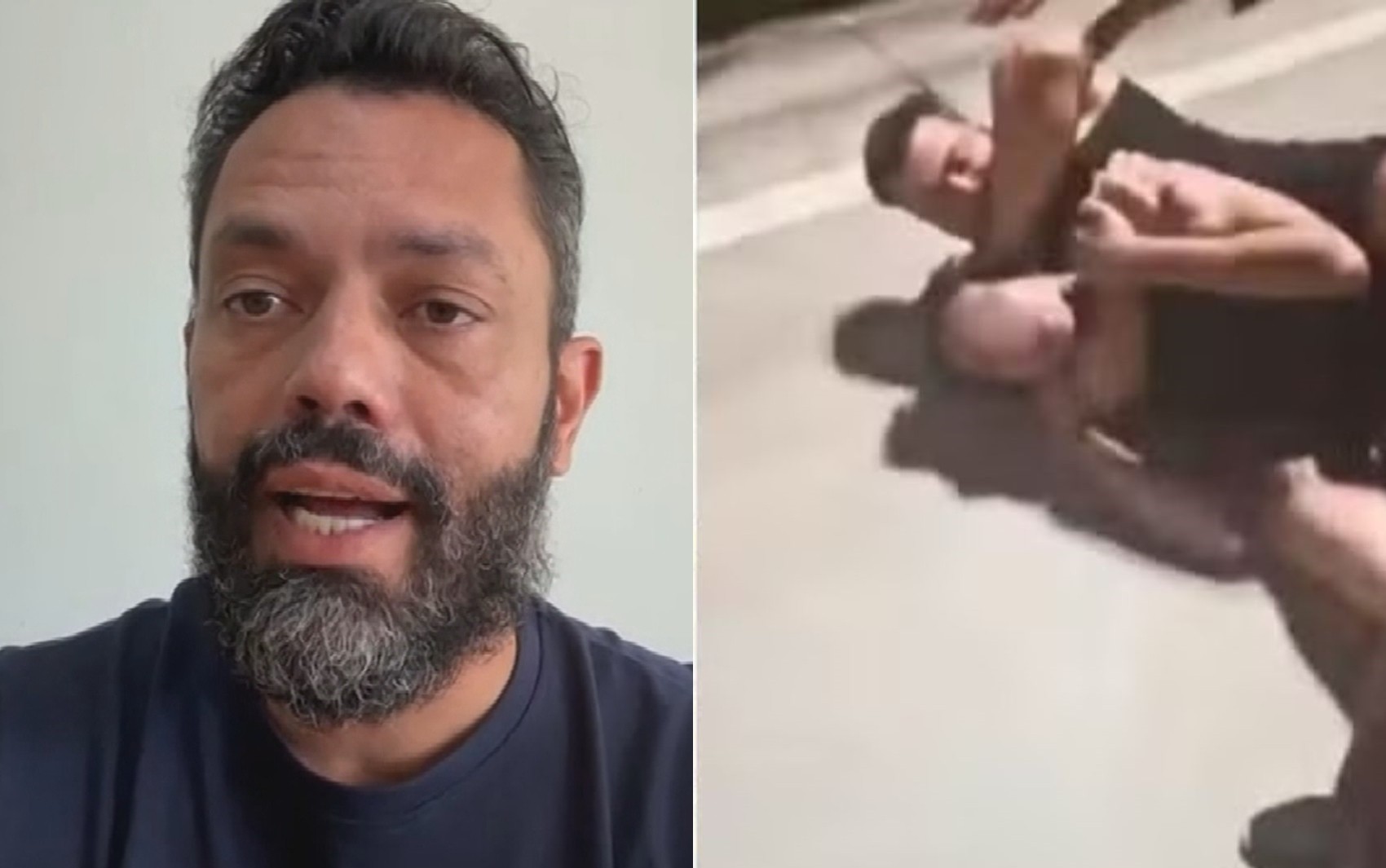 Pai diz que vídeo do filho sendo espancado por lutador em quadra não sai da cabeça: ‘Cenas são fortes’
