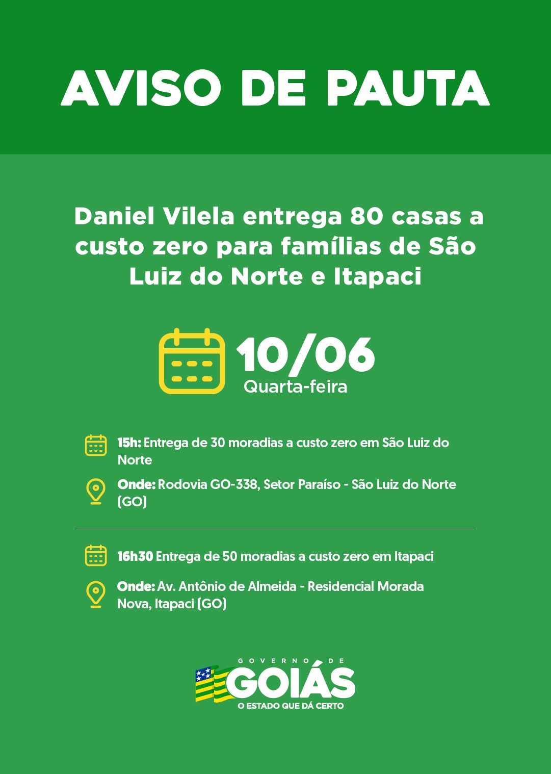 AVISO DE PAUTA