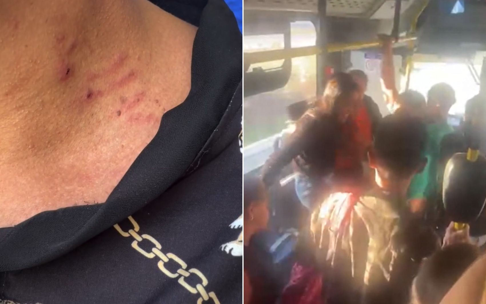 VÍDEO: Jovem espanca idosa após tumulto dentro de ônibus em Goiânia, diz polícia