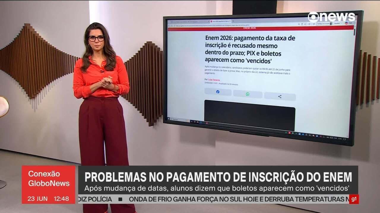 Enem 2026: pagamento da taxa de inscrição é recusado mesmo dentro do prazo; PIX e boletos aparecem como 'vencidos'