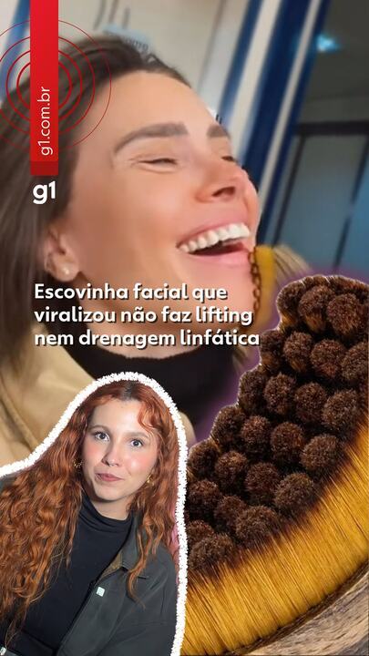 Escovinha facial que viralizou não faz lifting nem drenagem linfática